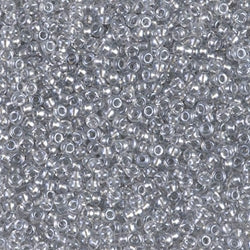11/0 Miyuki SEED Bead Pack - Sparkling Pewter Lined Crystal
