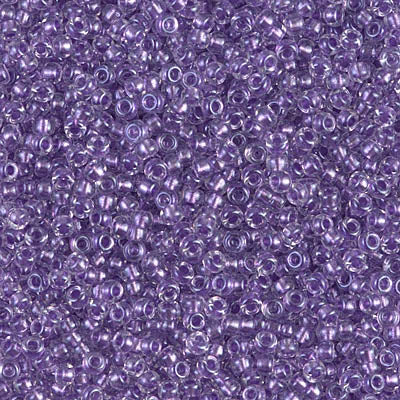 11/0 Miyuki SEED Bead - Sparkling Purple Lined Crystal AB