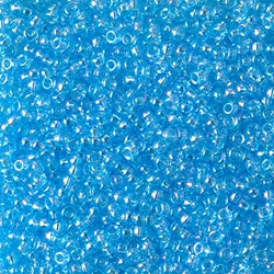 11/0 Miyuki SEED Bead - Transparent Aqua AB