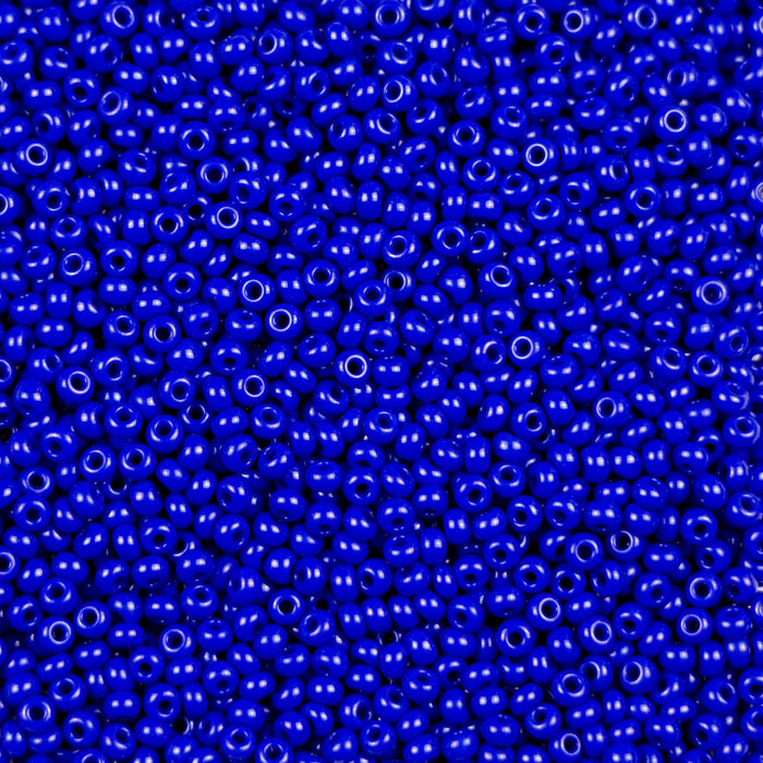 11/0 Preciosa Seed Beads - Opaque Dark Blue