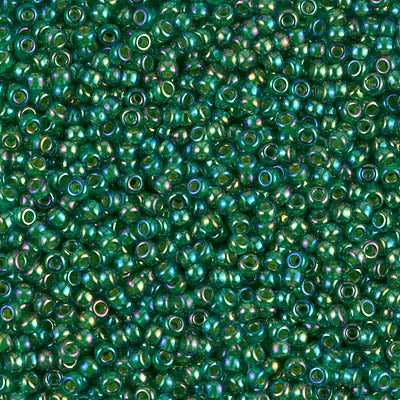 11/0 Miyuki SEED Bead Pack - Chartreuse Lined Green AB