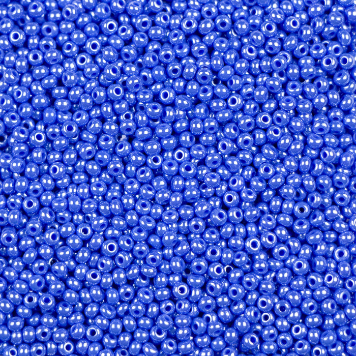 11/0 Preciosa Seed Beads - Opaque Sapphire Luster