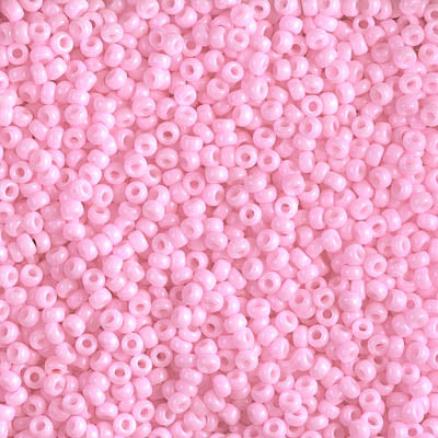 11/0 Miyuki SEED Bead - Dyed Opaque Cotton Candy Pink