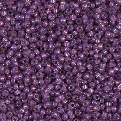 11/0 Miyuki SEED Bead - Duracoat Silverlined Dyed Dark Lilac