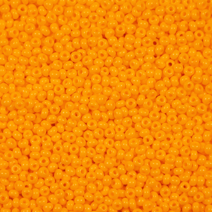 11/0 Preciosa Seed Beads - Opaque Light Orange