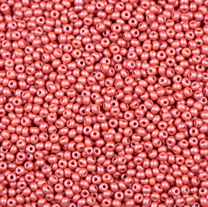 11/0 Preciosa Seed Beads - PermaLux Dyed Chalk Light Brown