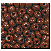 11/0 Preciosa Seed Beads - Opaque Light Brown