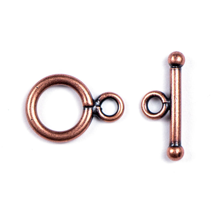 13mm Simple Toggle Clasp Set - Antique Copper Plated***