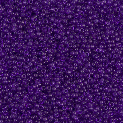 15/0 Miyuki SEED Bead - Dyed Transparent Red Violet