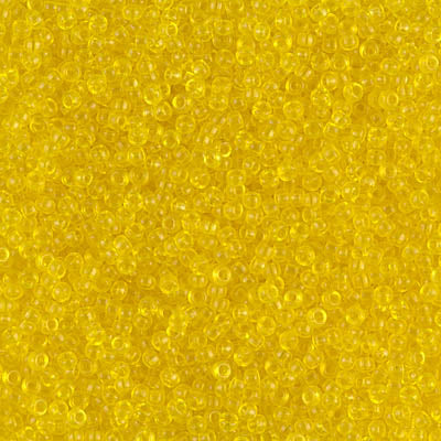15/0 Miyuki SEED Bead - Transparent Yellow