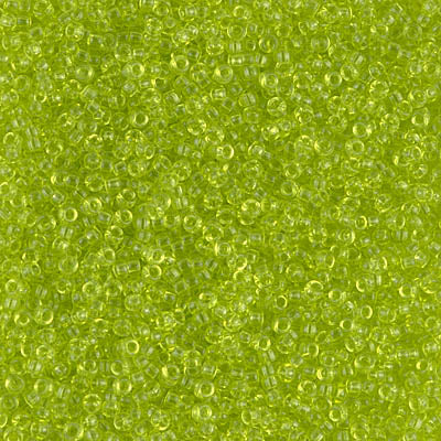 15/0 Miyuki SEED Bead - Transparent Chartreuse