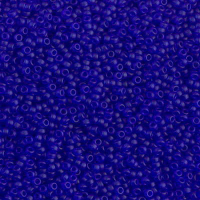 15/0 Miyuki SEED Bead - Matte Transparent Cobalt