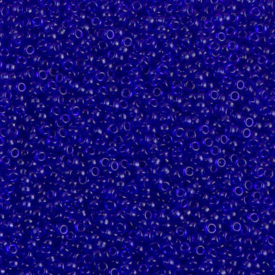 15/0 Miyuki SEED Bead - Transparent Cobalt