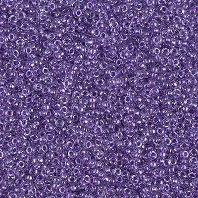 15/0 Miyuki SEED Bead - Sparkling Purple Lined Crystal