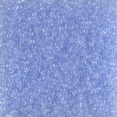 15/0 Miyuki SEED Bead - Transparent Light Cornflower Blue