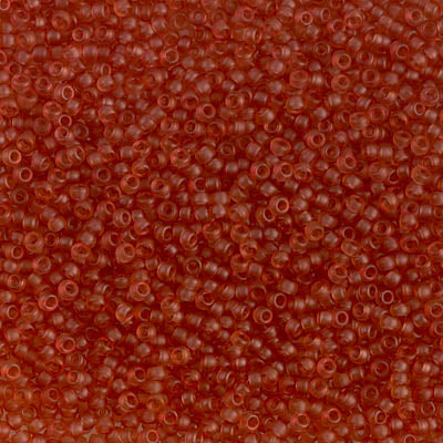 15/0 Miyuki SEED Bead - Dyed Semi-Frosted Transparent Berry