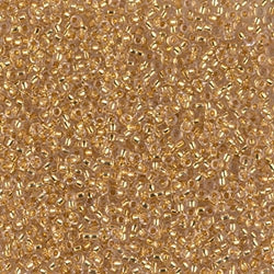 15/0 Miyuki SEED Bead - 24kt Gold Lined Crystal