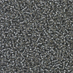 15/0 Miyuki SEED Bead - Silverlined Grey