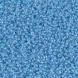 01613 15-0221 | 15/0 Miyuki SEED Bead - Sky Blue Lined Crystal