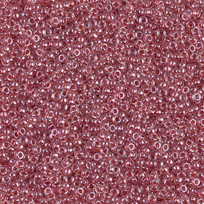15/0 Miyuki SEED Bead - Sparkling Antique Rose Lined Crystal