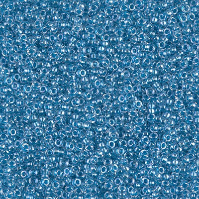 15/0 Miyuki SEED Bead - Sparkling Sky Blue Lined Crystal AB