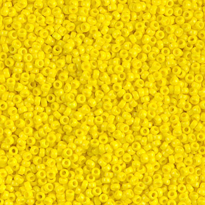 15/0 Miyuki SEED Bead Pack - Opaque Yellow
