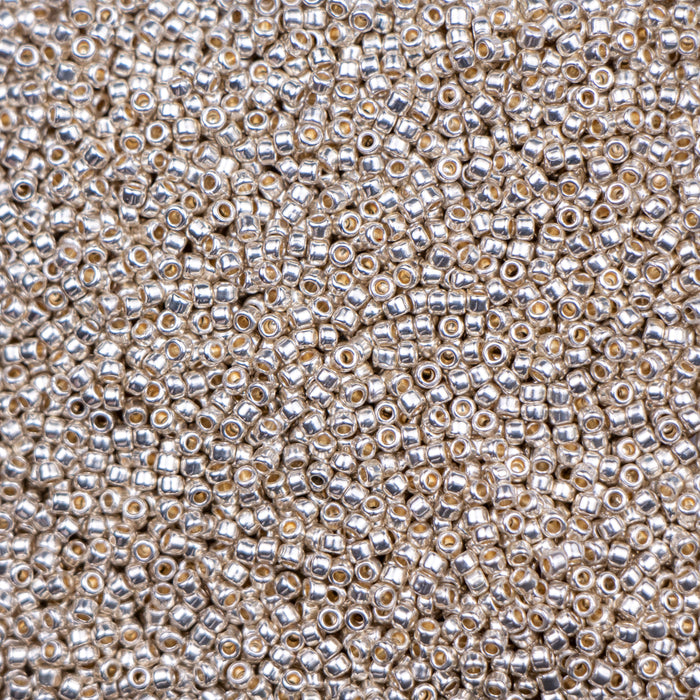 15/0 TOHO Seed Bead - PermaFinish - Galvanized Aluminum