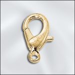12.5mm x 6.6mm Lobster Claw Clasp - Gold