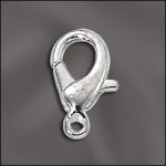 12.5mm x 6.6mm Lobster Claw Clasp - Silver