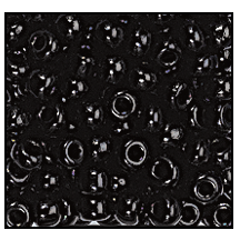 8/0 Preciosa Seed Beads - Opaque Black***