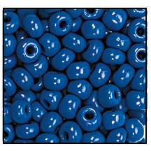 10/0 Preciosa Seed Beads- Opaque Teal Blue