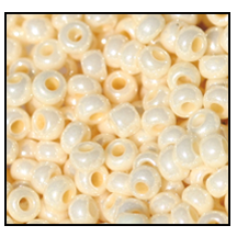 10/0 Preciosa Seed Beads- Light Eggshell Ceylon