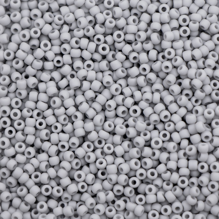 11/0 TOHO Seed Bead - Opaque-Frosted Grey