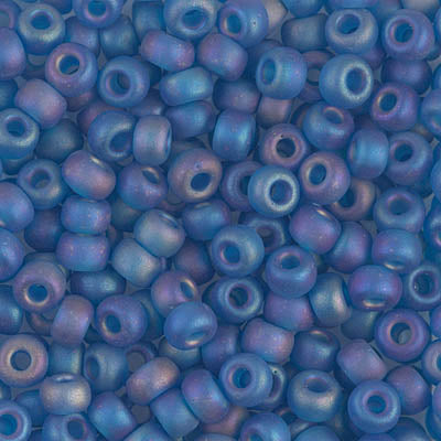 6/0 Miyuki SEED Bead - Matte Transparent Capri Blue AB