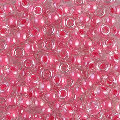 6/0 Miyuki SEED Bead - Carnation Pink Lined Crystal