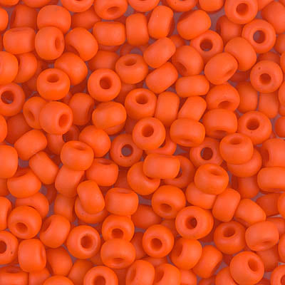 6/0 Miyuki SEED Bead - Matte  Opaque Orange