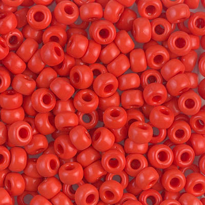 6/0 Miyuki SEED Bead - Opaque Vermillion Red
