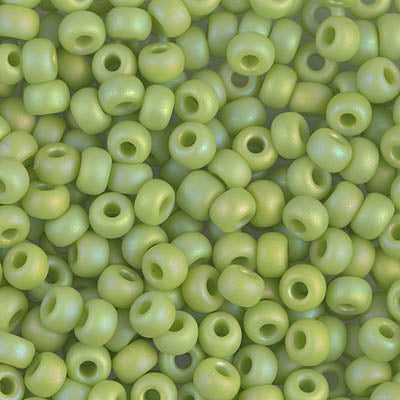 6/0 Miyuki SEED Bead - Matte Opaque Chartreuse AB