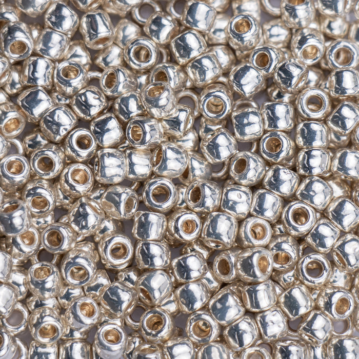6/0 TOHO Seed Bead - PermaFinish - Galvanized Aluminum