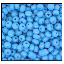 10/0 Preciosa Seed Beads- Opaque Medium Turquoise