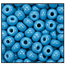 11/0 Preciosa Seed Beads - Opaque Dark Turquoise