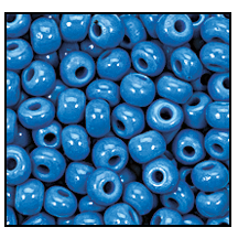10/0 Preciosa Seed Beads- Opaque Blue Turquoise