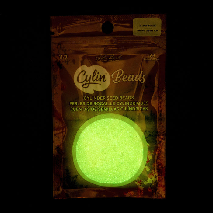 11/0 CYLIN Beads -Glow In Dark AB- Yellow***