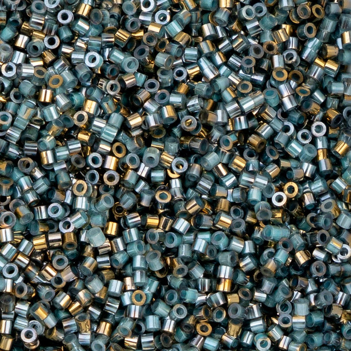 11/0 CYLIN Beads - Gilded Halo Crystal Aqua***