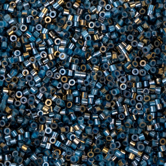 11/0 CYLIN Beads - Gilded Halo Blue Flame***