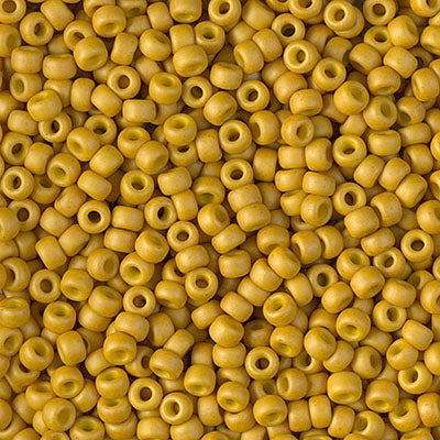 8/0 Miyuki SEED Bead - Matte Opaque Mustard