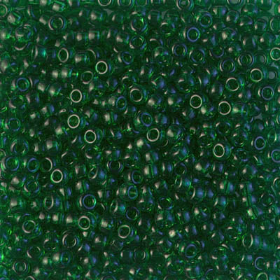 8/0 Miyuki SEED Bead - Transparent Green