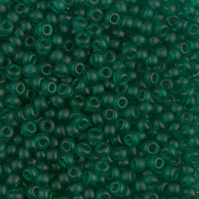 8/0 Miyuki SEED Bead - Matte Transparent Emerald