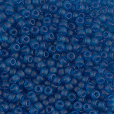 8/0 Miyuki SEED Bead - Matte Transparent Capri Blue