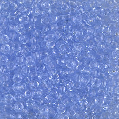 8/0 Miyuki SEED Bead - Transparent Light Cornflower Blue